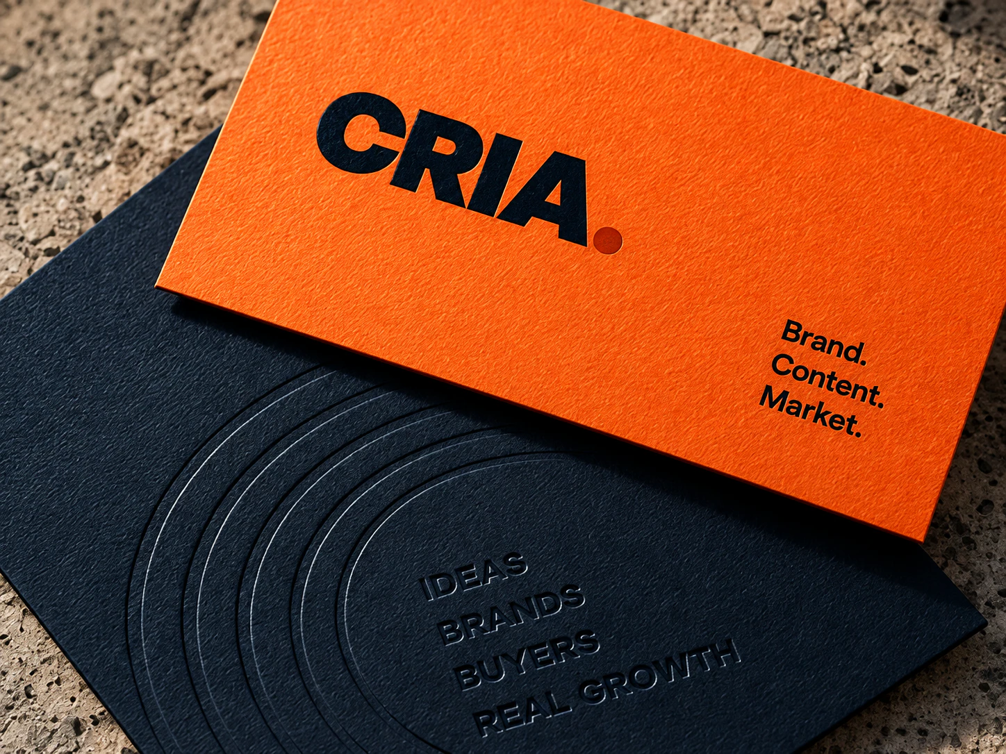 CRIA cards and printed materials